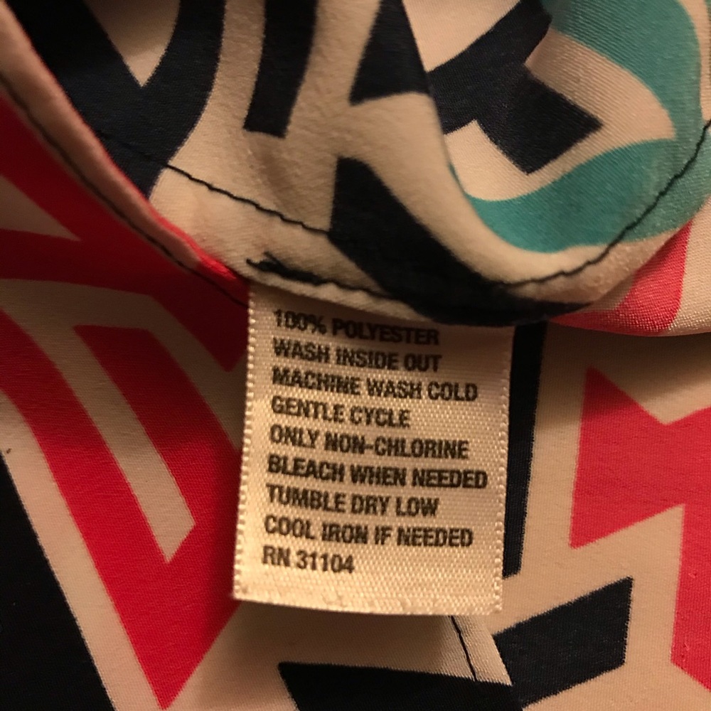 Crown & Ivy Black White Multi Geometric Dress, EUC, M - Picture 9 of 11